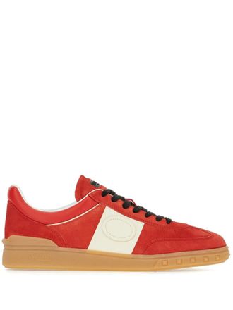 【関税＆送料込み】Valentino Garavani Red Upvillage Sneaker Red Valentino Garavani Leather Sneakers: Shop up to −50