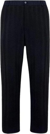 Missoni Heren, Broeken, Zwart, Maat: M Katoen