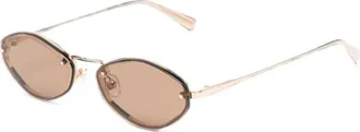 Jacquemus Brown Oval Sunglasses