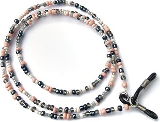 Generic Womens Glasses Chain/Cord - Peach Grey Slate - 27 or 30 inches (30 Inch Length)