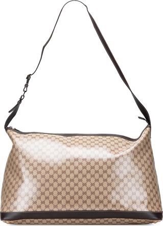 Gucci Pre-owned Womens Monogram Shoulder Bag - Tan Textile - One Size