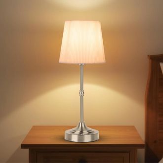 OEM L&aacute;mpara De Mesa Recargable, L&aacute;mparas T&aacute;ctiles Inal&aacute;mbricas, L&aacute;mpara De Escritorio Port&aacute;til Con Brillo Continuamente Variable Y Pantalla De Tela Para M