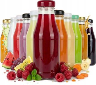 OEM 100 Botellas De Vidrio De 200 Ml Para Zumo De Miel Con Tapa De Rosca