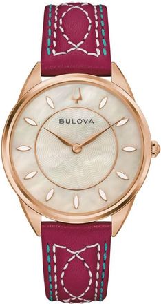 Bulova Sutton Quartz Mother of Pearl Dial Ladies Watch 97L204