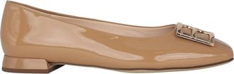 H&ouml;gl Patent beige damespump- fashionable ballerina - Dames - Ballerinas - Bruin - 34 1/2 EU - Leer - Schoenen