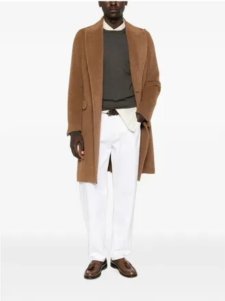 Canali Broeken, Heren, Wit, M, Pd 01661 Broek