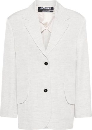 Jacquemus La Veste Titolo blazer - women - Viscose/Viscose - 40 - Grey