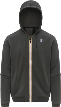 K-Way Prosper Hoodie - Heren - Vesten met rits - Groen - S - Katoen - Hoodies & sweatvesten
