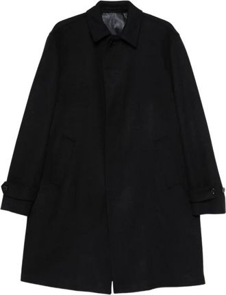 Lardini Enkelrijige Jas - Heren - Mantel - Blauw - S - Wol - Jassen