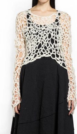 Halos Round-neck Knitwear, female, White, XS/S, Cropuloff