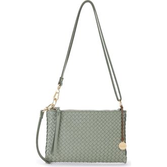 The Sak Vita Hand Woven Leather Crossbody Wristlet in Meadow Woven at Nordstrom