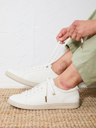 Fat Face FatFace White Nora Lace Up Trainer