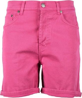 Dondup Katoenmix Stretch Shorts - Dames - Denim shorts - Roze - W26 - Katoen - Korte Broeken