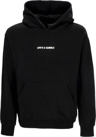 PROPAGANDA Zwarte Lichtgewicht Hoodie Casino Stijl - Heren - Hoodies - Zwart - XS - Katoen - Hoodies & sweatvesten