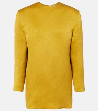 Saint Laurent Silk satin minidress