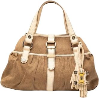 Celine Pre-owned Handbags, female, Brown, Size: ONE SIZE Pre-owned Canvas Tote