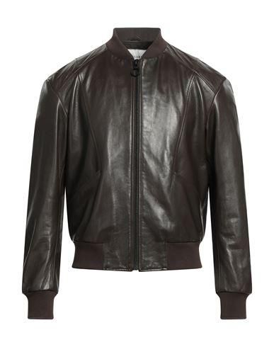 Giacca Biker Giubbino Pelle Trussardi Uomo Saldi Giubbotti In