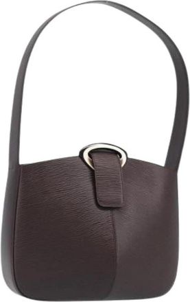 Louis Vuitton Pre-owned Vintage Epi Shoulder Bag - Dames - Vintage Schoudertas - Bruin - ONE Size - Leer - Vintage