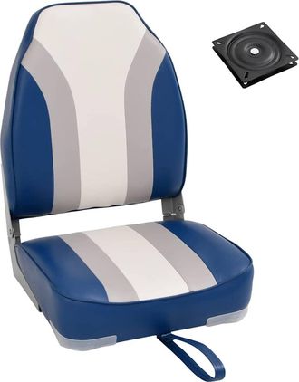 vidaXL Silla Plegable Para Barco Con Respaldo Alto Vidaxl