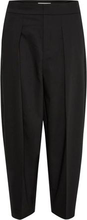 Inwear Zella IW Barrel Pant - Dames - Broeken - Zwart - 2XL - Leer - Broeken