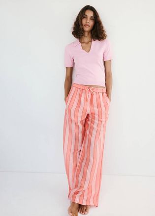 Mango Polo maglia sottile rosa - Donna - XXS - MANGO