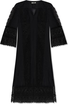 By Malene Birger Jurk Delane - Dames - Maxi kleedjes - Zwart - XS - Katoen - Kleedjes