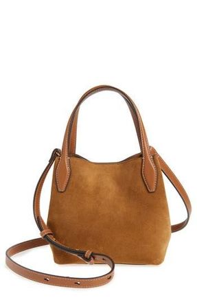 Madewell The Mini Suede Shopper Tote in Dried Acorn Multi at Nordstrom Rack