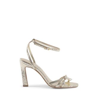 Dee Ocleppo Womens Bella Lam© Sandal - Platinum Leather (archived) - Size UK 8