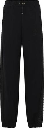 Philipp Plein Joggers Strass Band - Dames - Sweatpants - Zwart - S - Katoen - Broeken