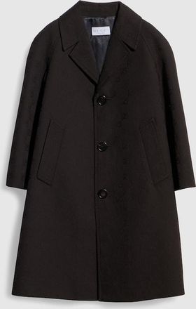 Gucci Kids - GG Wool Jacquard Coat, Brown