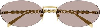 Gucci Sunglasses Gg1922 S 004 Gold/Pink Women