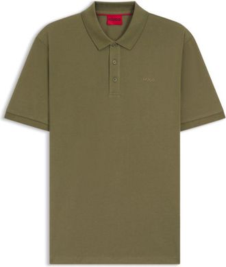 HUGO BOSS Regular-fit cotton polo with logo print