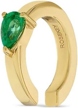ROSEKEY Ear cuff in oro giallo 18 carati con smeraldi