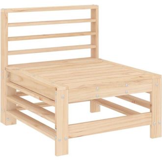 vidaXL Garden Middle Sofa Solid Wood Pine vidaXL