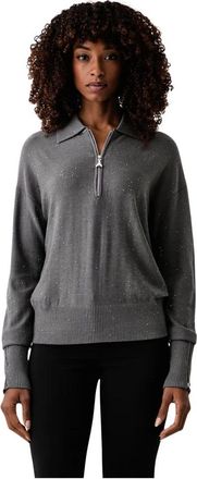 Patrizia Pepe Su&eacute;ter de cuello alto - Knitwear - Mujer - Gris - XS