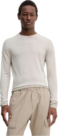 Barena Camicia Mola Sweater - Heren - Ronde hals truien - Wit - L - Wol - Truien & Vesten