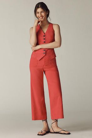Maeve The Colette Magic Fabric Crop Wide-Leg Pants by Maeve