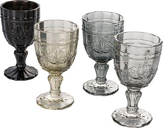 Villa D'Este Home Tivoli Syrah set 4 copas de piedras