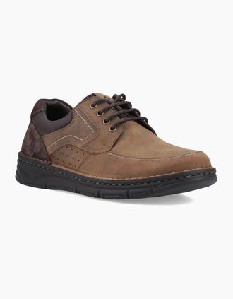 Hush Puppies Mens Hush Puppies Franklin Lace Up Shoe Leather Mens Tan Loafers - Brown - Size: UK 12 / eu 47 / us 14
