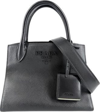Prada Pre-owned Vintage Schoudertas - Dames - Vintage Handtas - Zwart - ONE Size - Leer - Vintage