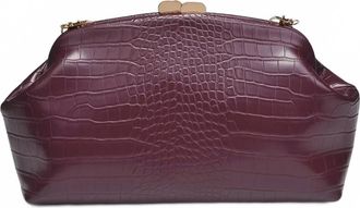Moda Luxe Womens Camille Clutch In Burgundy