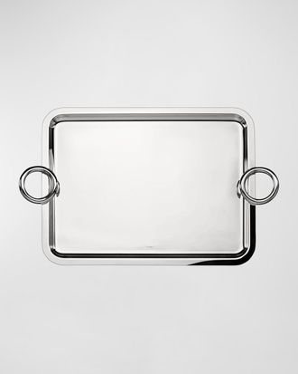 Christofle Extra-Large Vertigo Tray with Handles