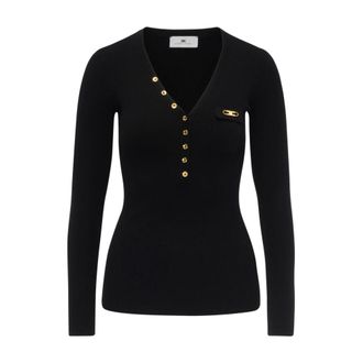 Elisabetta Franchi Mujer, Jerseys, Negro, Talla: S