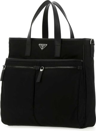 Prada Mens Black Nylon Handbag F0002 Poliammidericiclata-Vitello Borse A Mano Bag