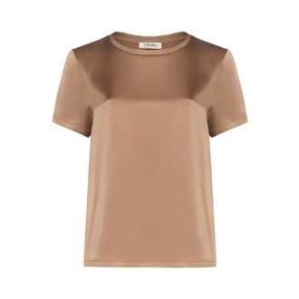 Max Mara Dames, Tops, Bruin, Maat: S