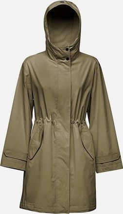 Geox Womens Geox W Claudin Womens Olive Parka Coat - Green - Size: 16