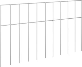 vidaXL Panel De Valla De Jard&iacute;n 48 Uds. 50 X 30 Cm Acero Galvanizado Vidaxl