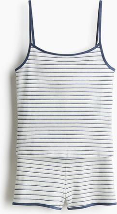 H&M Zweiteiler aus Baumwolljersey - White