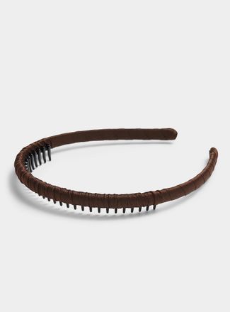 Simons Womens Neutral ribbon headband