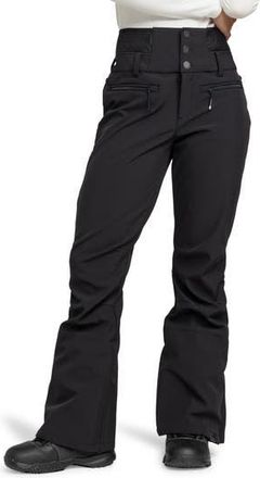 Roxy Rising High Waterproof Shell Snow Pants in Anthracite at Nordstrom Rack, Size Medium